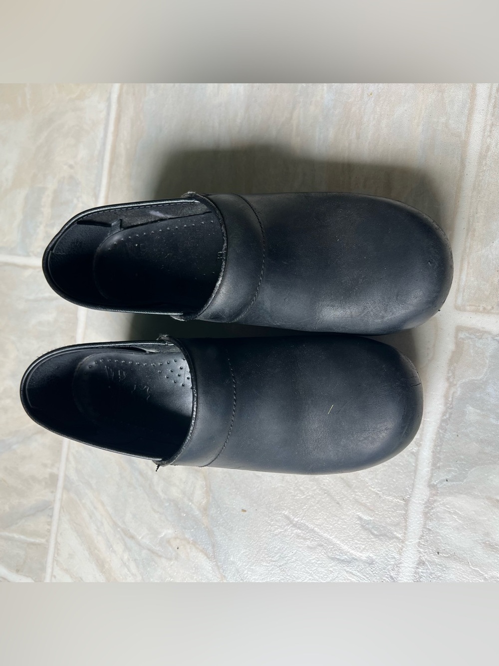 Dansko Black Slip-On Professional Clog